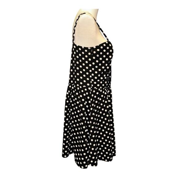 Women’s Black and White Polka Dot Dress Swing Pin-Up Size 2X Plus - Picture 3 of 8